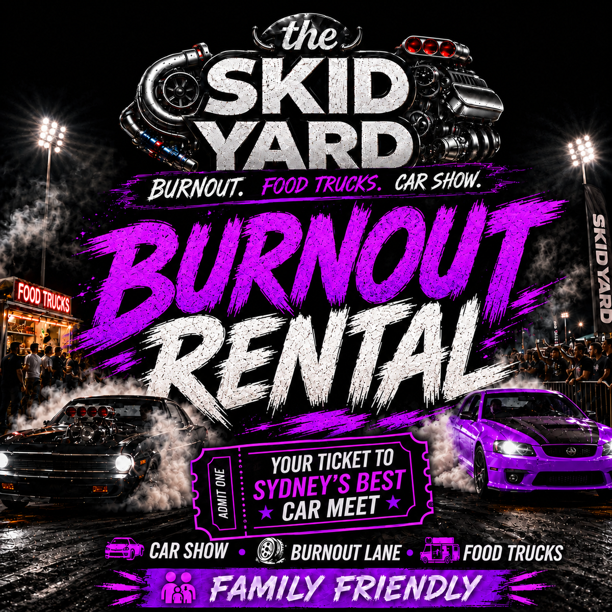 The Skid Yard x Maatouks - Burnout Rental (24th Oct - online)
